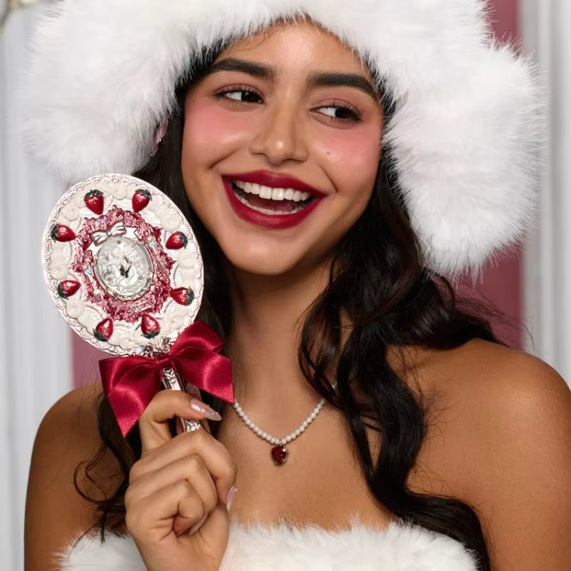Strawberry Cupid Collection Hand Mirror