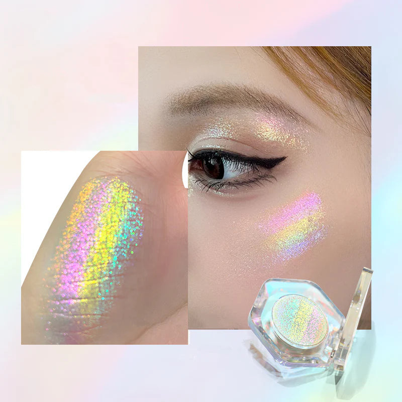 Sheen Effect Rainbow Holographic Eyeshadow