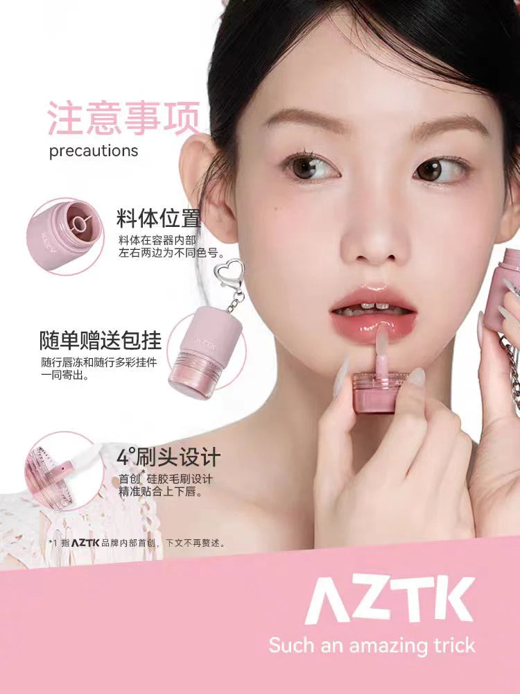 AZTK Dual Colour Water Pout Lip Jelly