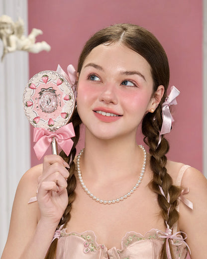 Strawberry Cupid Collection Hand Mirror