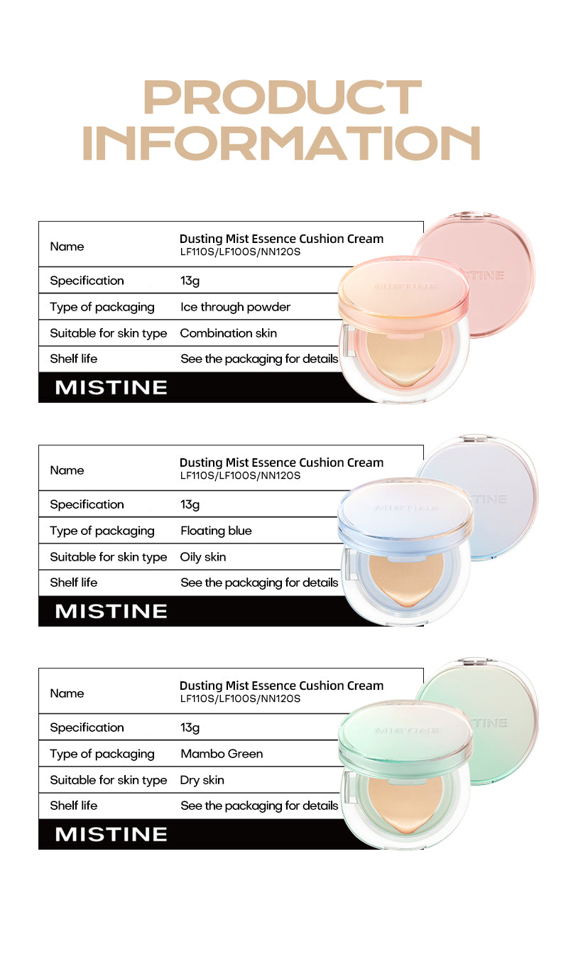 Mistine Glacial Tyndall Limited Air Cushion (+ extra refill)