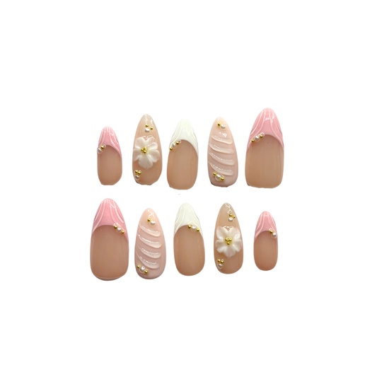 Flower Fairy Handmade Press On Nails