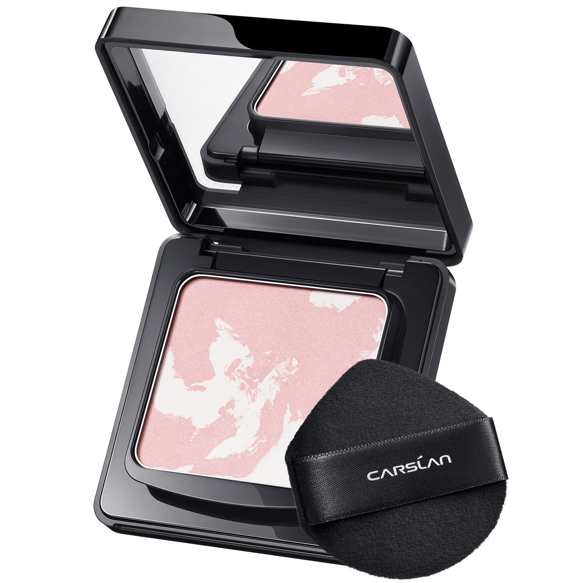 Carslan Black Magnet Pressed Powder Compact 8g
