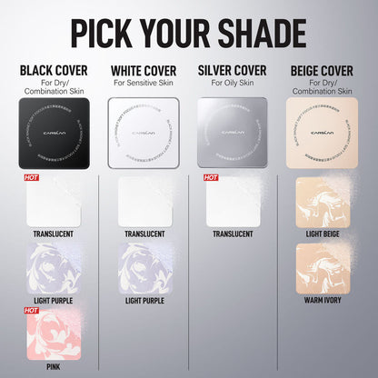 Carslan Black Magnet Pressed Powder Compact 8g